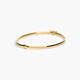 Pulsera rígida oval de oro 18K 50x60 mm