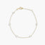 Pulsera de oro 18K perlas oval 16-18 cm
