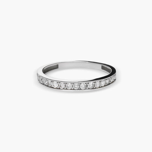 Anillo de oro blanco 18K 