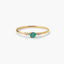Anillo de oro 18K esmeralda