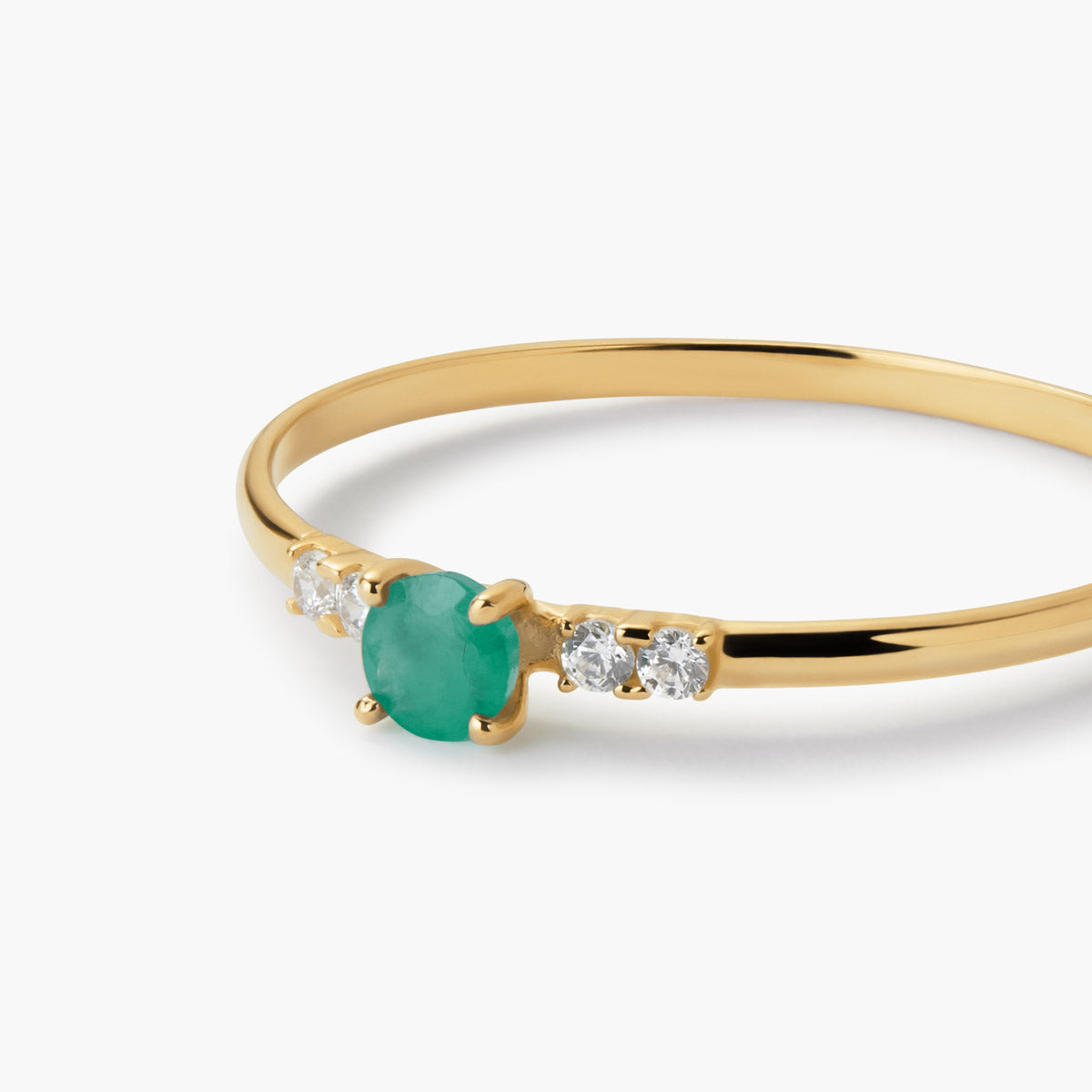 Anillo de oro 18K esmeralda