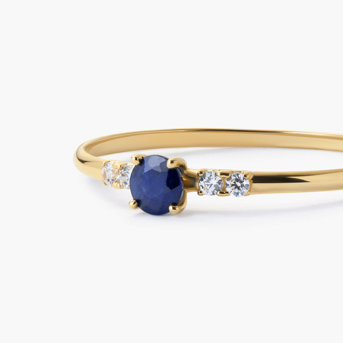 Anillo de oro 18K zafiro NIGHTFALL