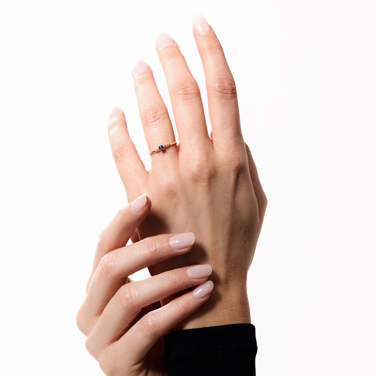 Anillo de oro 18K zafiro NIGHTFALL