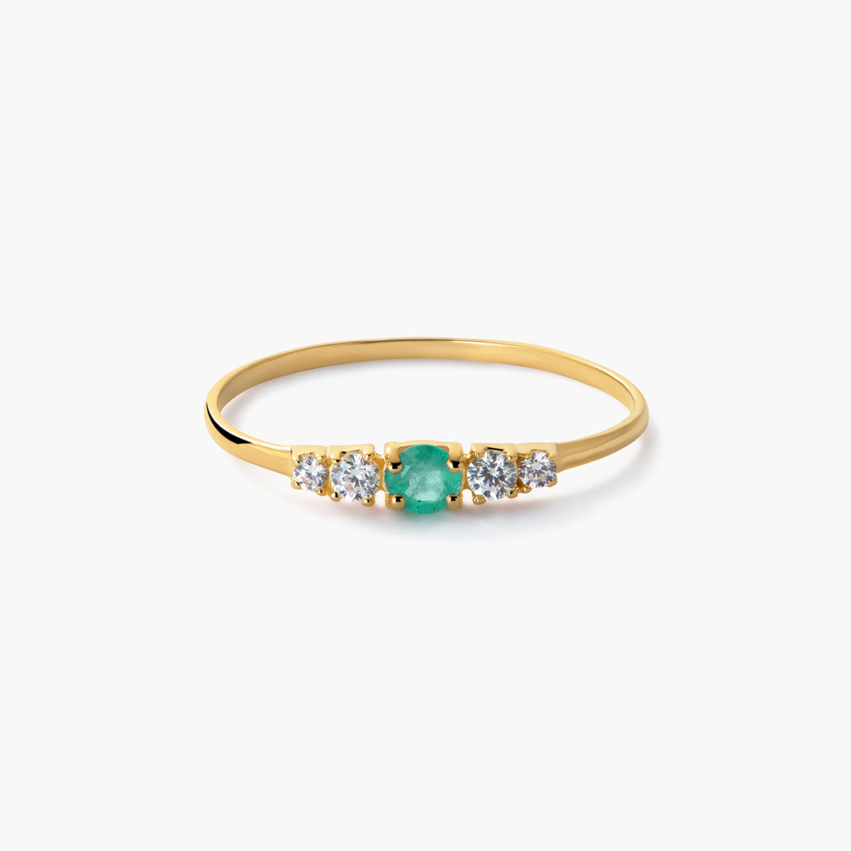 Anillo de oro 18K esmeralda