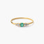 Anillo de oro 18K esmeralda