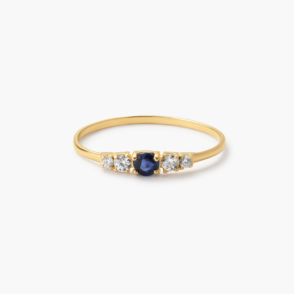 Anillo de oro 18K zafiro NIGHTFALL