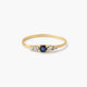 Anillo de oro 18K zafiro NIGHTFALL