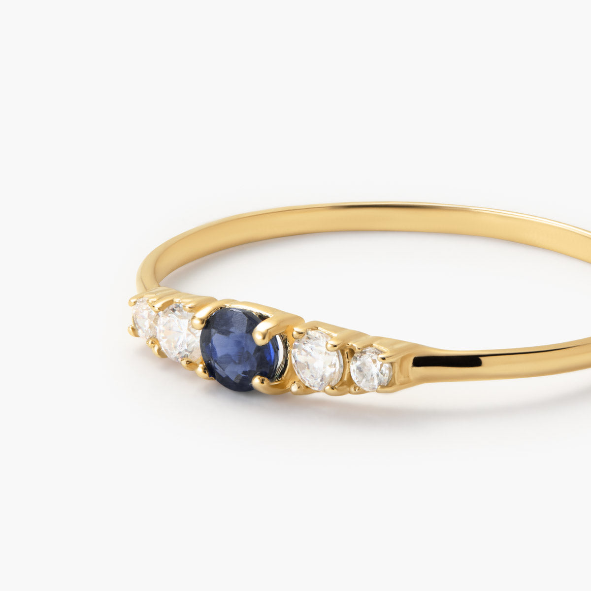 Anillo de oro 18K zafiro NIGHTFALL