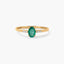 Anillo de oro 18K esmeralda