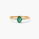 Anillo de oro 18K esmeralda