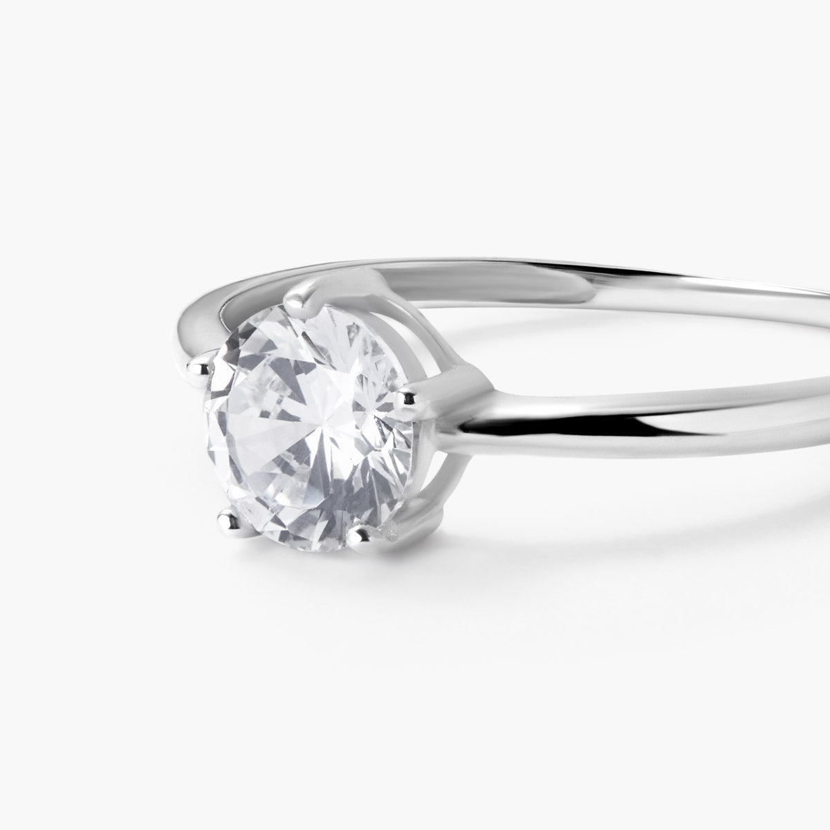 Anillo de oro blanco 18K PLANET