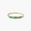 Anillo de oro 18K esmeralda