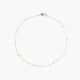 Tobillera bolitas de oro 18K 23 cm