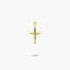 Cruz Cristo palo redondo de oro 18K 14 mm