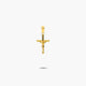 Cruz Cristo palo redondo de oro 18K 14 mm