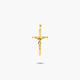 Cruz Cristo plana de oro 18K 30 mm