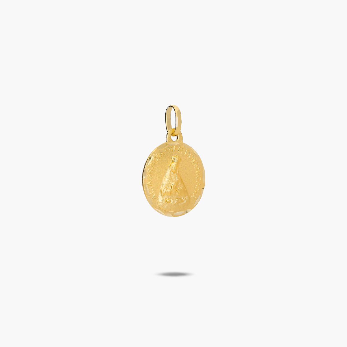 Medalla Virgen de la Altagracia de oro 18K 16 mm