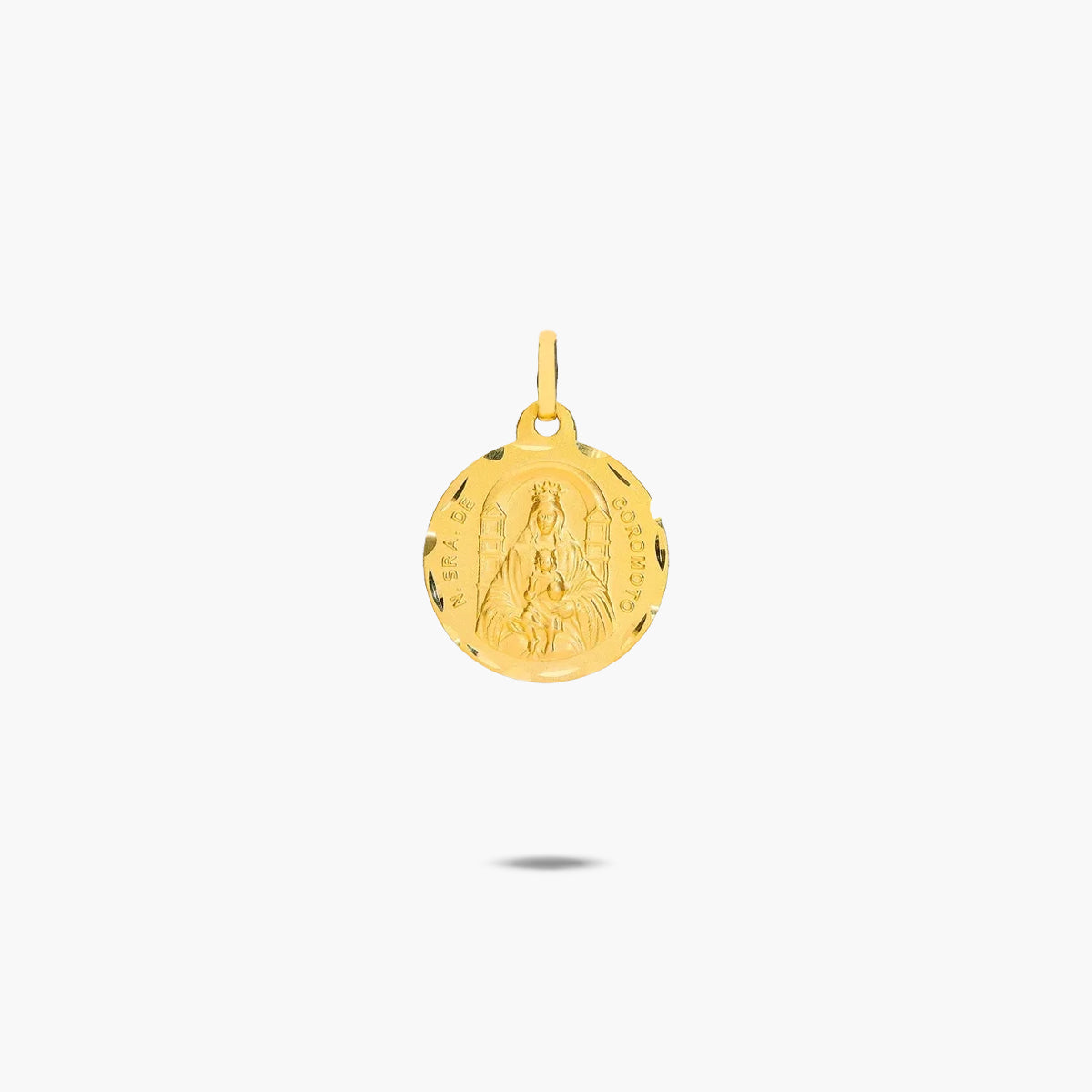 Medalla Virgen Nuestra Señora del Coromoto de oro 18K 18 mm