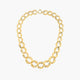 Gargantilla de oro 18K 45 cm eslabón oval
