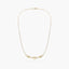 Gargantilla de oro 18K 45 cm anillas