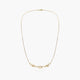 Gargantilla de oro 18K 45 cm anillas