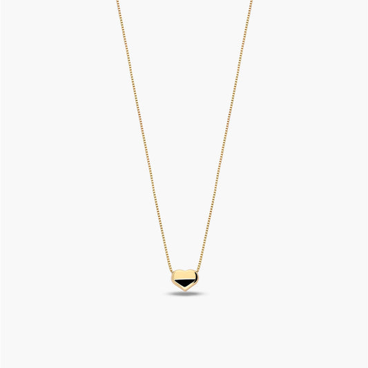 Collar corazón de oro 18K 6 mm