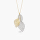 Collar hojas de oro bicolor 18K