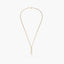 Gargantilla de oro 18K 45 cm cordón flecos