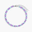 Pulsera de plata 1ª ley amatista y topacio 18-20 cm PRISM