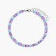 Pulsera de plata 1ª ley amatista y topacio 18-20 cm PRISM