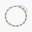 Pulsera de plata 1ª ley peridoto y amatista 18-20 cm PRISM