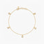 Pulsera de plata 1ª ley colgantes topacio blanco 16-19 cm BLOWN