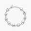 Pulsera con formas irregulares de plata 1ª ley amatista, topacio y citrino 16-19 cm BLOWN