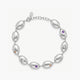 Pulsera con formas irregulares de plata 1ª ley amatista, topacio y citrino 16-19 cm BLOWN
