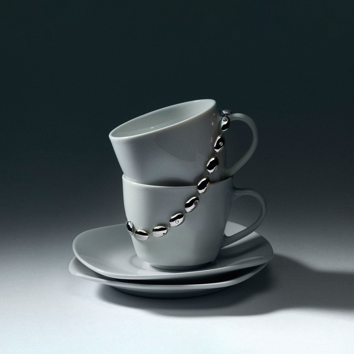 Pulsera con formas irregulares de plata 1ª ley amatista, topacio y citrino 16-19 cm BLOWN