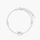 Pulsera de plata 1ª ley cirocnitas rosa unicornio 14-16 cm