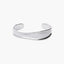 Pulsera rígida de plata 1ª ley abierta 46x56 mm