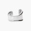 Pulsera rígida de plata 1ª ley abierta 48x58 mm