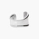 Pulsera rígida de plata 1ª ley abierta 48x58 mm