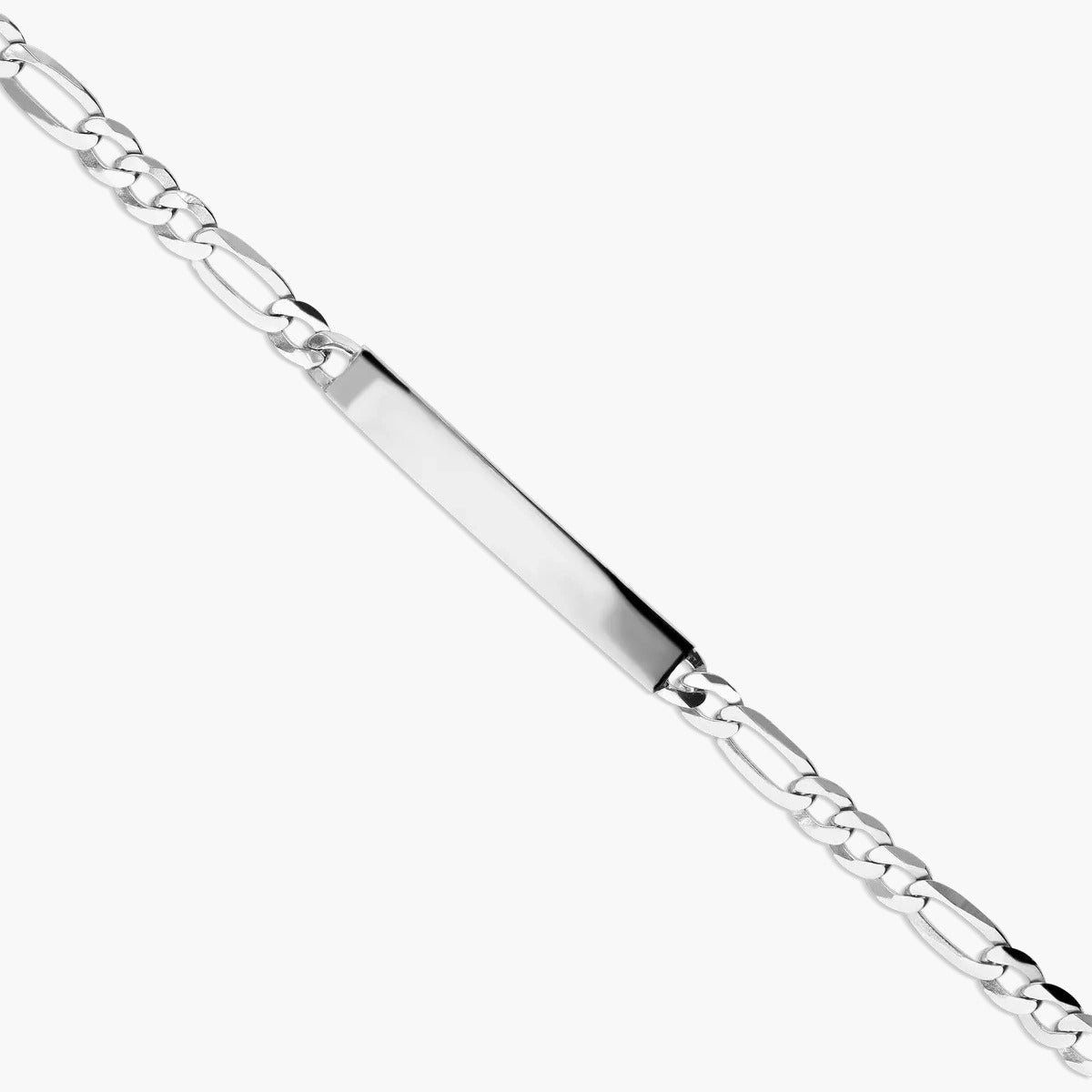 Pulsera esclava de plata 1ª ley con cadena programada 19 cm