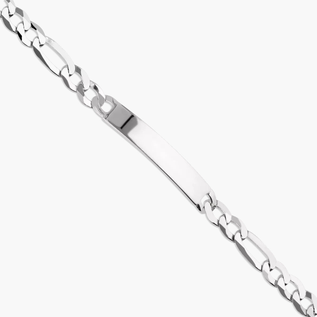 Pulsera esclava de plata 1ª ley con cadena programada 21 cm