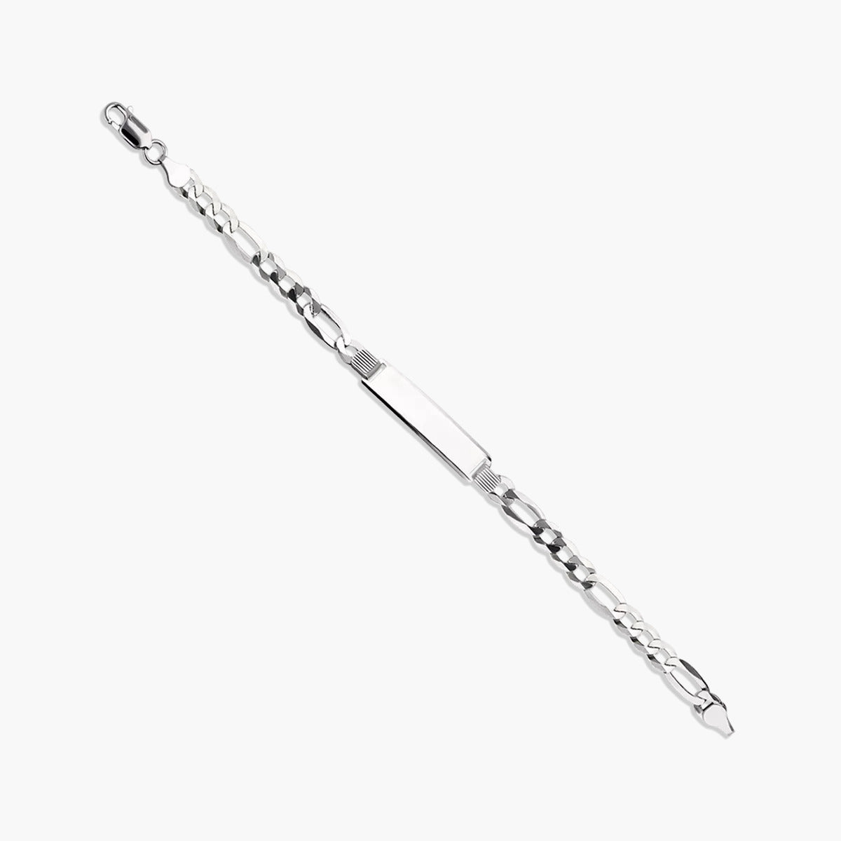 Pulsera esclava de plata 1ª ley con cadena programada 20 cm