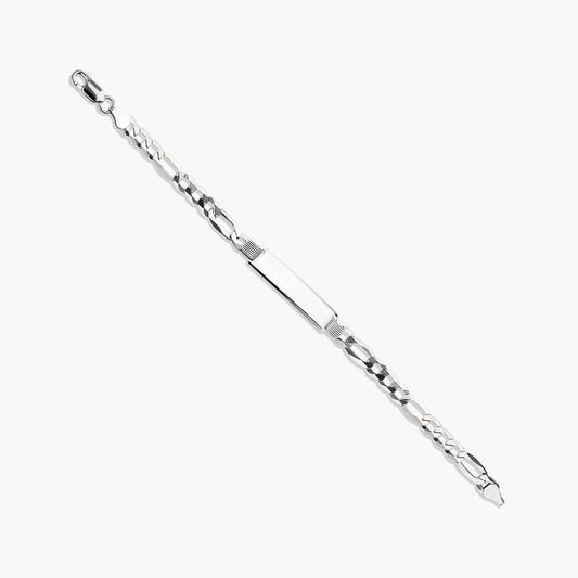 Pulsera esclava de plata 1ª ley con cadena programada 20 cm