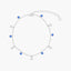Tobillera estrellas de plata 1ª ley 22 cm