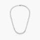 Gargantilla de plata 1ª ley 50 cm malla barbada