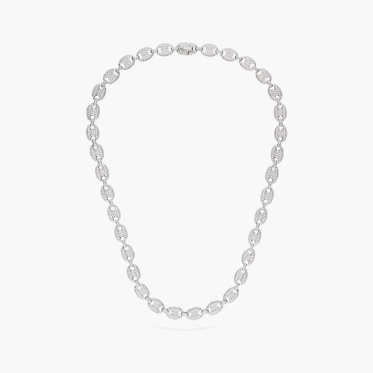 Gargantilla de plata 1ª ley 45 cm eslabón