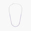 Gargantilla de plata 1ª ley circonitas violeta 40-45 cm RAINBOW TENNIS