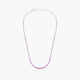 Gargantilla de plata 1ª ley circonitas rosa 40-45 cm RAINBOW TENNIS