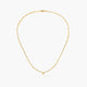 Gargantilla diamante natural 0.07 ct. oro 18 quilates