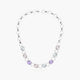 Collar de oro blanco 18K diamante natural 0.58 ct. 42 cm MIRAGE